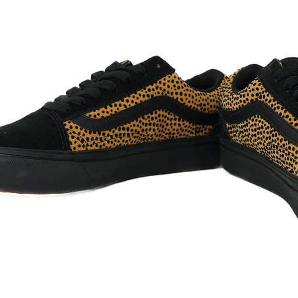Vans Old Skool Comfycush. Mini Cheetah print. Black & camel tan. Women’s 6. NIB - Picture 14 of 16